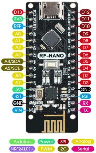  برد آردوینو RF-NANO Pinout