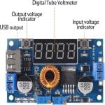 ماژول کاهنده XL4015E با نمایشگر و USB جریان 5 آمپر