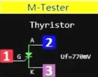  تست تریستور با تستر LCR-T7