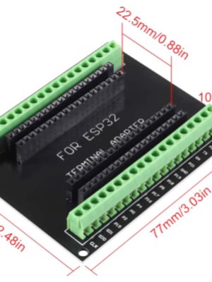 برد اکسپنشن ESP32 آداپتور ترمینال 30 پین GPIO